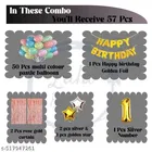 57 Pcs 1st Birthday Decoration kit, Multicolour, Set of 1