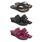 Flats with 2 Pairs Heels for Women 