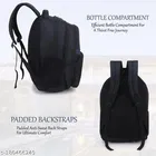 Nylon Backpack for Men & Women, Black