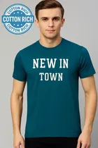 Round Neck Printed T-Shirt for Men 