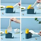 के कुडोस स्टैंड -अप राइस स्पून आटोमेटिक ओपनिंग एंड क्लोजिंग डस्ट कवर सेट स्टोरेज रैक हाउसहोल्ड लार्ज नॉन-स्टिक राइस होम कुकिंग 