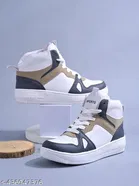 Solid Synthetic Sneakers for Women 