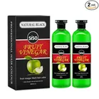 Fruit Vinegar Hair Color (Black, 500 ml) (Pack of 2)