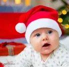 Cotton Santa Claus Cap for Kids 