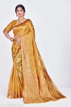 Cotton Silk Zari Woven Saree for Women 