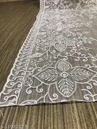 Floral Sequinned Embroidered Net Dupatta for Women 
