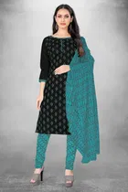 Cotton Slub Unstitched Dress Material for Women 