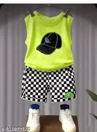 Hosiery Cotton Printed Clothing Set for Kids, Multicolor, Pack of 5 