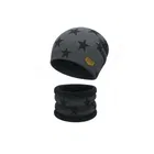 Woolen Printed Cap with Neck Warmer for Men 