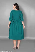 Floral Embroidered Maternity Kurti 