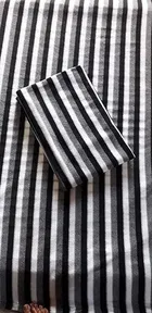 Striped Single Fleece Blanket for Mild Winter 