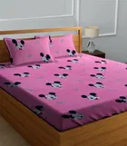 Polycotton 88x88 Inch Bedsheet with 2 Pillow Cover 