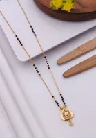 Alloy Gold Plated Mangalsutra for Women, Gold