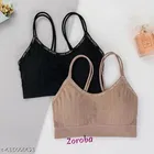 Solid Bow Backless Camisole for Women, Pack of 2 