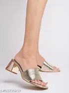 Shoetopia Embellished Heel Sandals Size IND-3