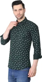 Cotton Blend Printed Shirt for Men 