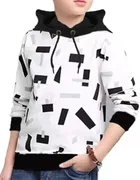 Cotton Blend Hooded Neck Sweatshirts for Boys 