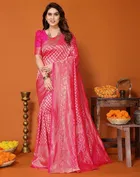 Banarasi Silk Zari Woven Saree for Women 