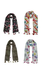 Chiffon Printed Scarves for Women & Girls 