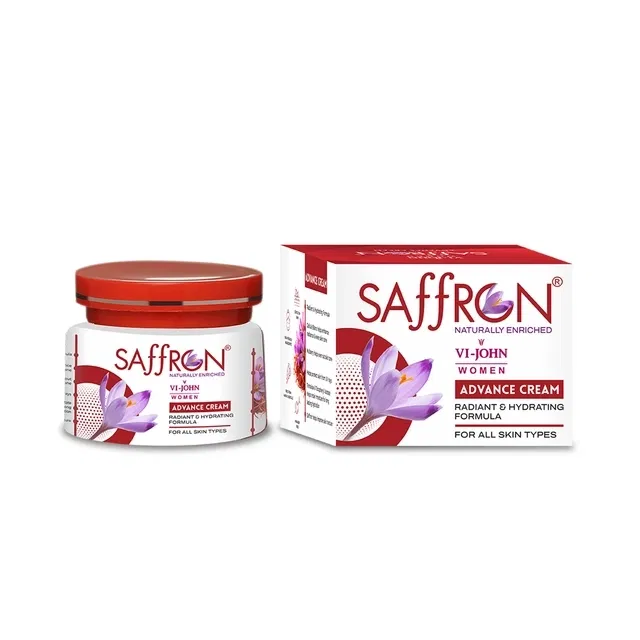 VI-JOHN Saffron Skin Fairness Cream Enriched With Vitamin E - 50 g