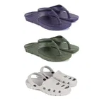 Combo of Flipflops with Clogs for Men 
