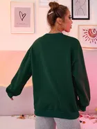 Women's Graphic Print Long Sleeve Round Neck Sweatshirt 