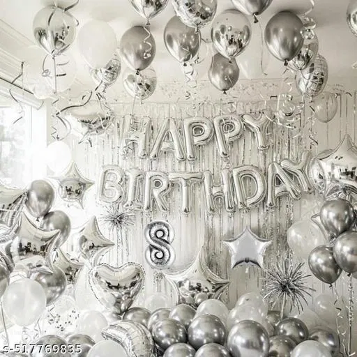 52 Pcs 3rd Birthday Decoration kit, Multicolour, Set of 1