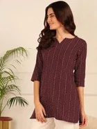 Cotton Striped Short Kurti for Women 