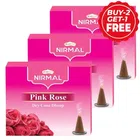 Shubhkart Nirmal Pink  Rose Dry Cone Dhoop - 3X10 Units (Buy 2 Get 1 Free)