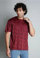 Round Neck Printed T-Shirt for Men 