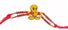 Alloy Rakhi with Greeting Card & Roli Chawal 