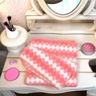 Safina Diamond Design Pink Bath Towel 68x135 cm Pack of 1