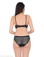 Polycotton Bra with Panty for Women 