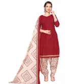Cotton Blend Printed Kurti with Salwar for Women 