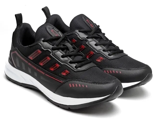 ASIAN Casual Sneaker Shoes for Men, Black & Red (7)