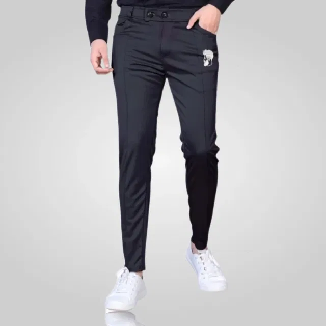 Lycra Solid Track Pant for Men (Black, 30)
