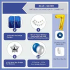 7th Happy Birthday Balloon Decoration Kit, Blue, Set of 1