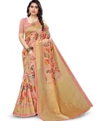 Art Silk Floral Print Saree for Women 