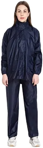 Solid Polyester Raincoat for Men & Women 