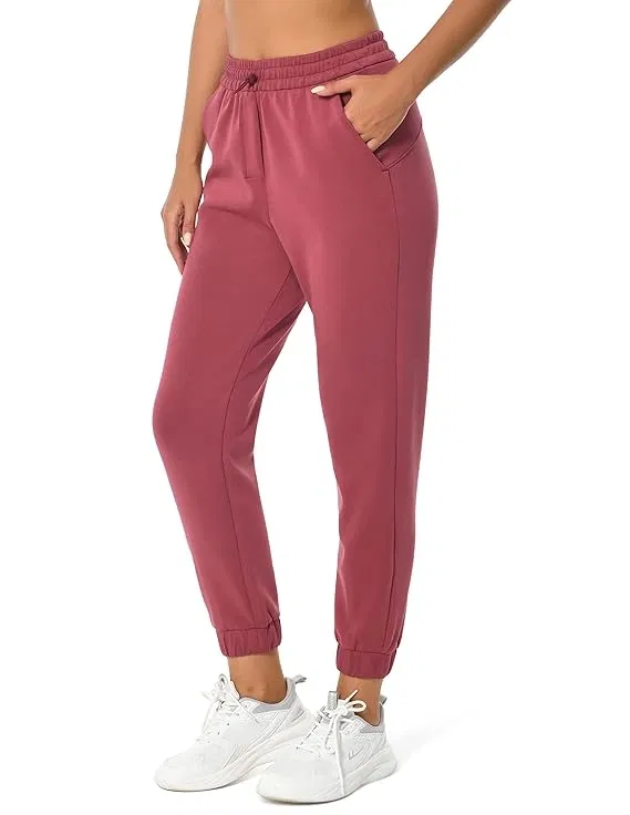 100% Cotton Treggings Trouser / Pant for Women (Rust, L)
