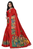 Art Silk Printed Saree for Women 