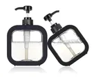 Plastic Refillable Liquid Soap Dispenser for Bathroom (Multicolor, 300 ml) (Pack of 2)