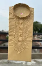 Cotton Embroidered Kurta for Men 