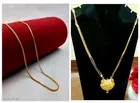 Brass Mangalsutra with Chain for Women (Gold, Set of 2)