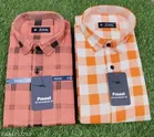 Cotton Blend Checked Shirts for Men, Multicolor, Pack of 2 