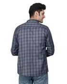 Cotton Blend Full Sleeves Chequered Shirt for Men 
