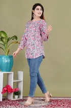 Rayon Three Quarter Sleeves Top for Women 