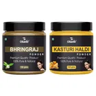 Natural Bhringraj & Kasturi Haldi Powder for Skin & Hair 