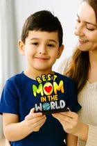 Khatu Crafts Best Mom Standee Multi Color 7x5x2 inch