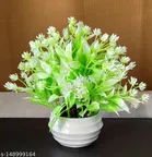 Plastic Artificial Flower With Pot,Multicolour